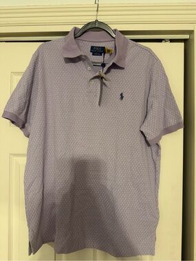Ralph Lauren Light Lavender Polo with Embroidered Pony